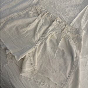 White Denim Shorts